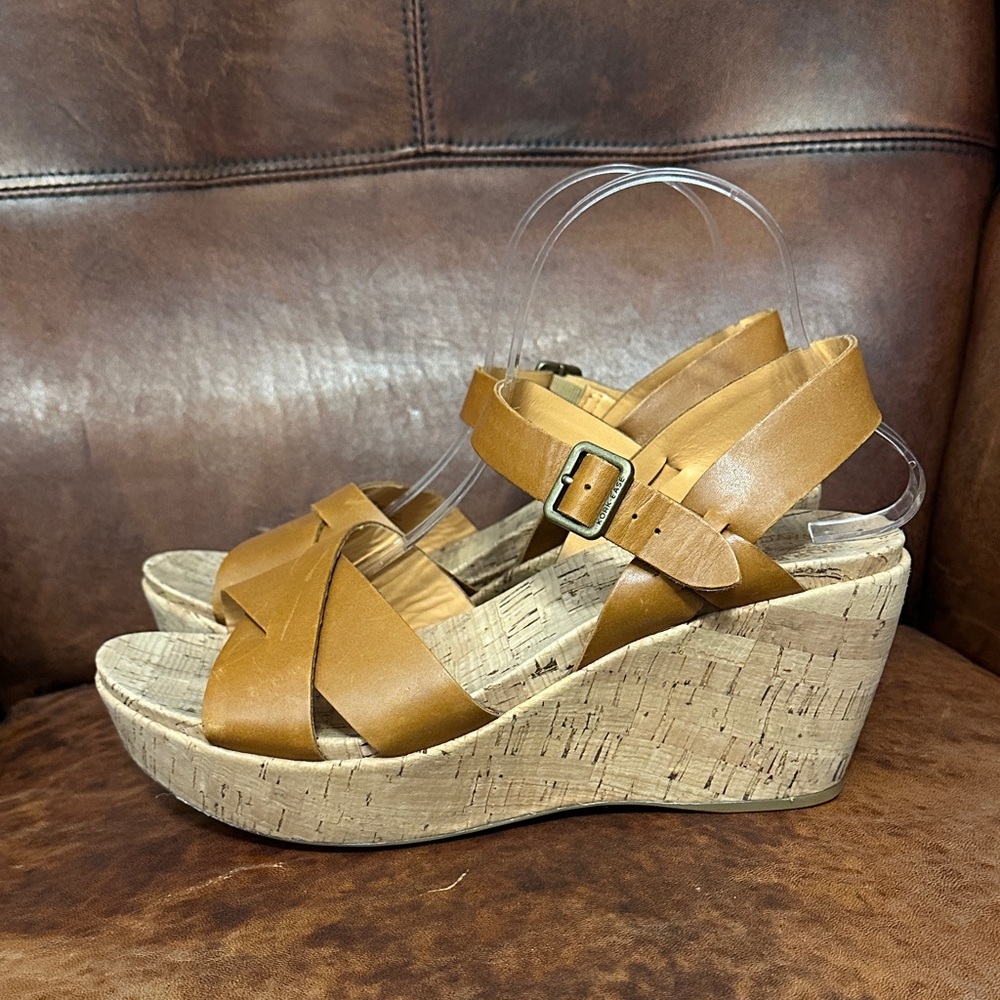 Kork-Ease Brown Wedge Sandals - Picture 5 of 12